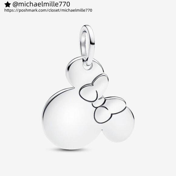 Pandora Disney Minnie Mouse Engravable Dangle Charm - Picture 1 of 8